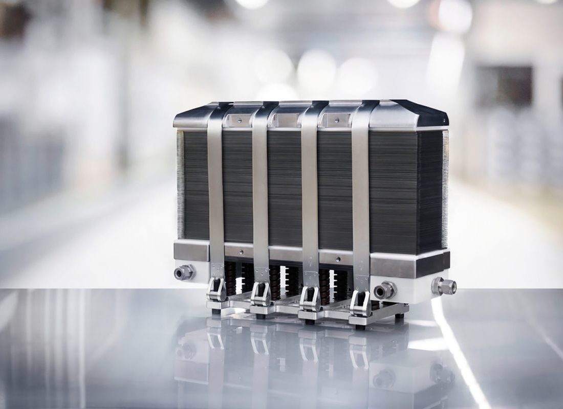 Energy storage system with multiple cells, showcasing advanced lithium battery technology for marine applications, reflecting CleanErgy's commitment to sustainable power solutions.